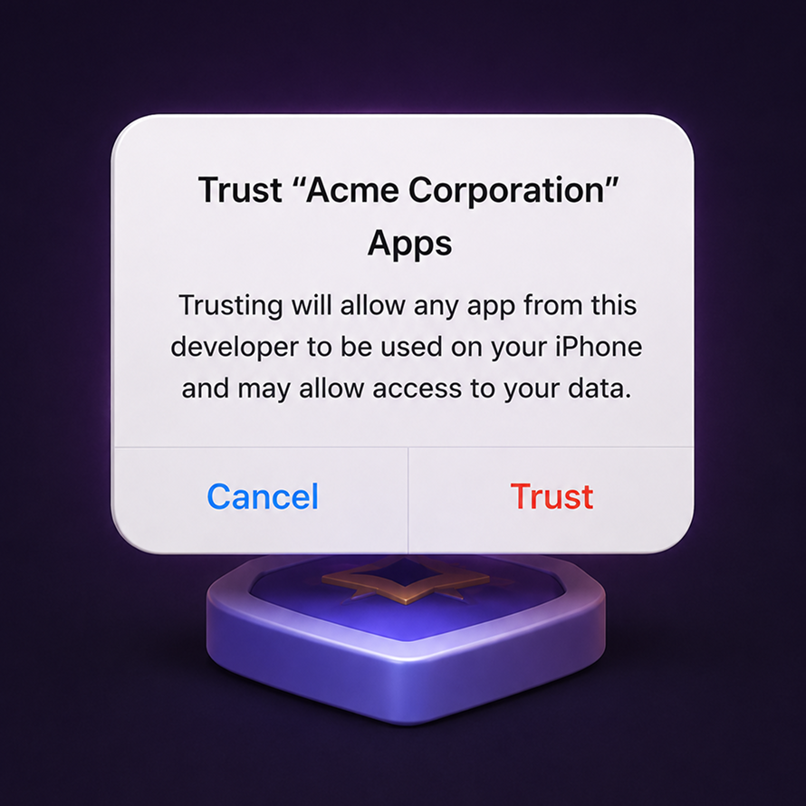 Confirm the developer